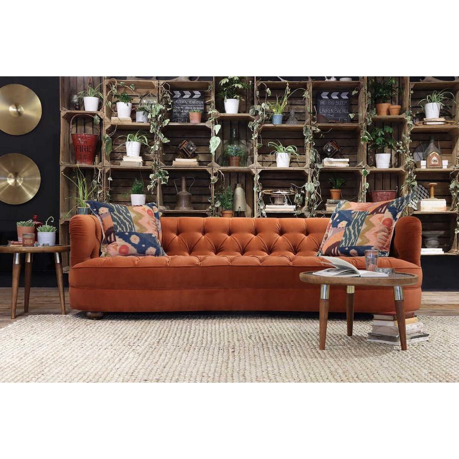 mutoni Sofa Strand Grand Oscar Velvet Rust 238  