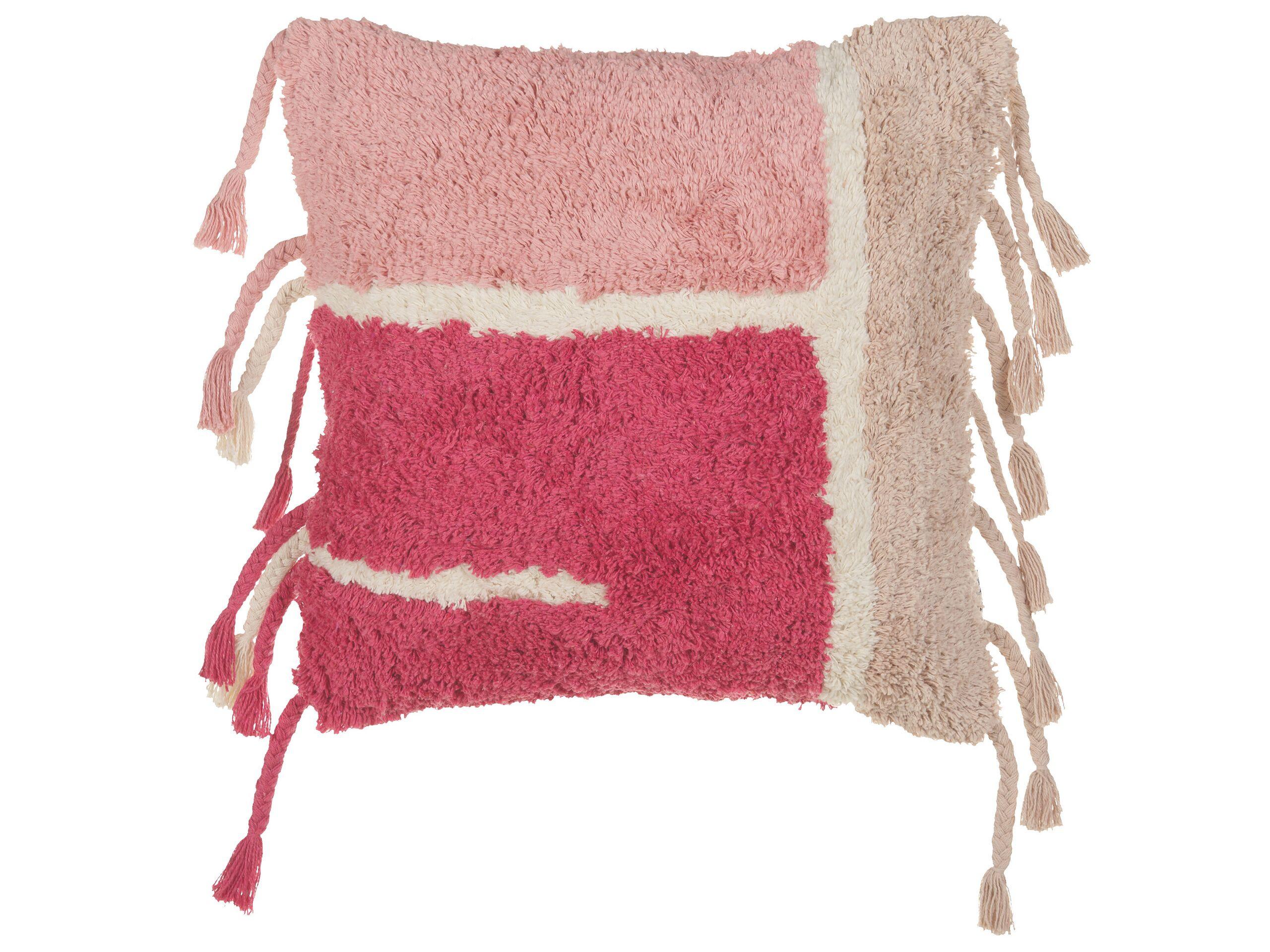 Beliani Cuscino decorativo en Cotone Boho BISTORTA  