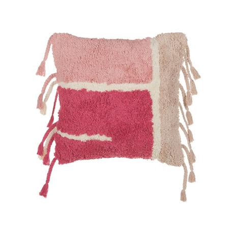 Beliani Cuscino decorativo en Cotone Boho BISTORTA  