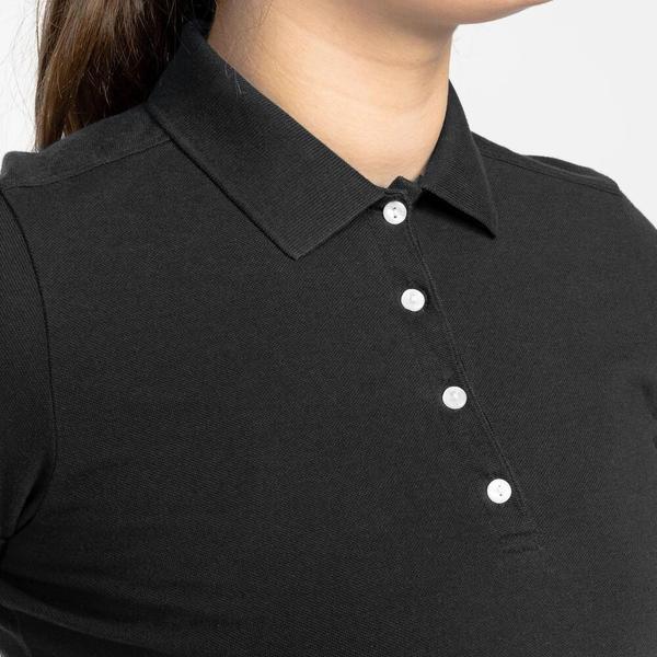 INESIS  Golf Poloshirt kurzarm MW100 Damen schwarz 