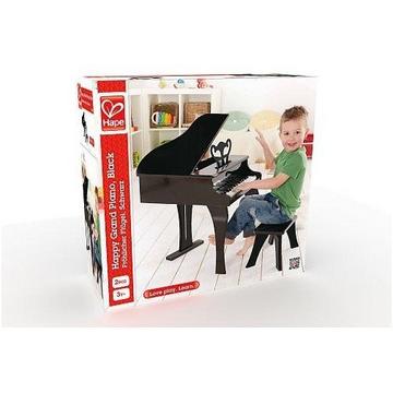 E0320 Fröhlicher Flügel, Kinderinstrument, Spielzeugklavier, schwarz, ab 3 Jahre