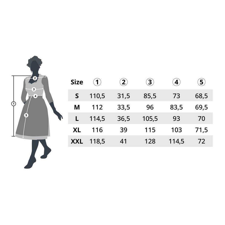 Tectake  Midi-Dirndl Oberammergau Modell 2 