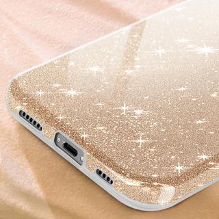 Avizar  Glitter Hülle Apple iPhone 16 Pro Gold 