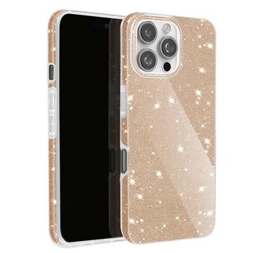 Glitter Hülle Apple iPhone 16 Pro Gold