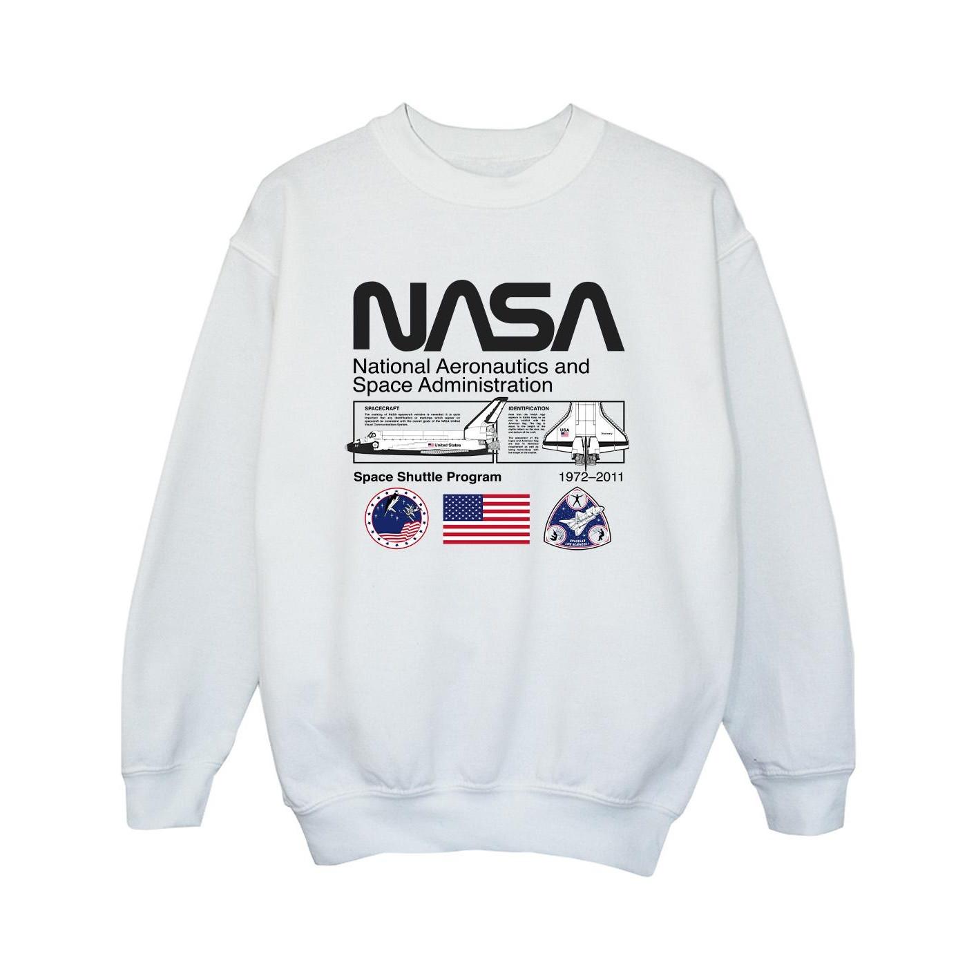 Image of Space Admin Sweatshirt Jungen Weiss 140/146