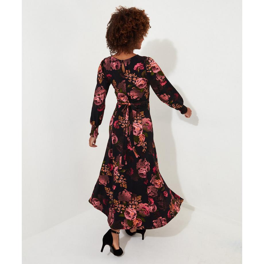 Joe Browns Petite Robe Jersey Luxe Florale Sombre  
