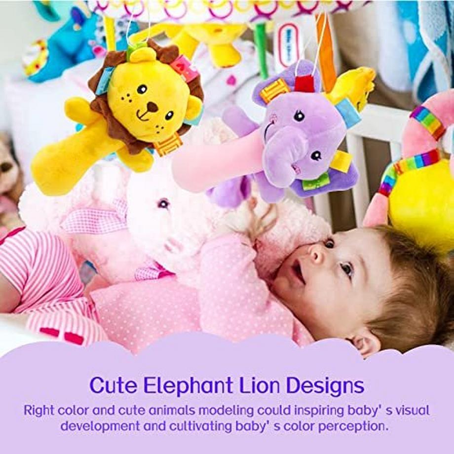 Activity-board  Pack Plüsch Baby Soft Rassel Toys Stofftier Hand Rasseln Musical 