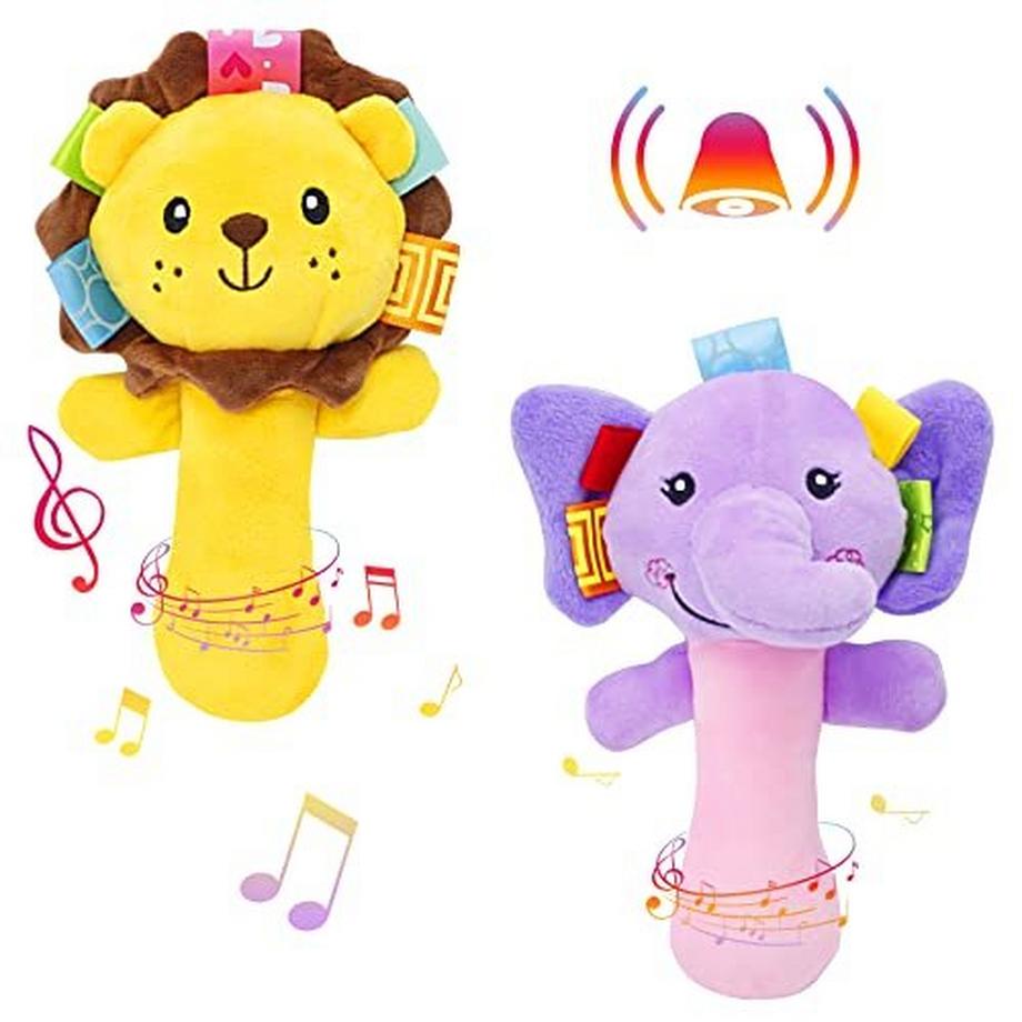 Activity-board  Pack Plüsch Baby Soft Rassel Toys Stofftier Hand Rasseln Musical 