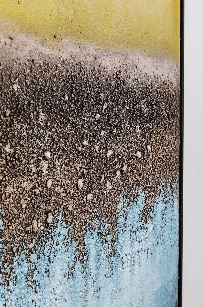 KARE Design Tableau sur toile Vista bleu 90x120  