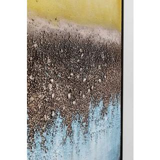 KARE Design Tableau sur toile Vista bleu 90x120  