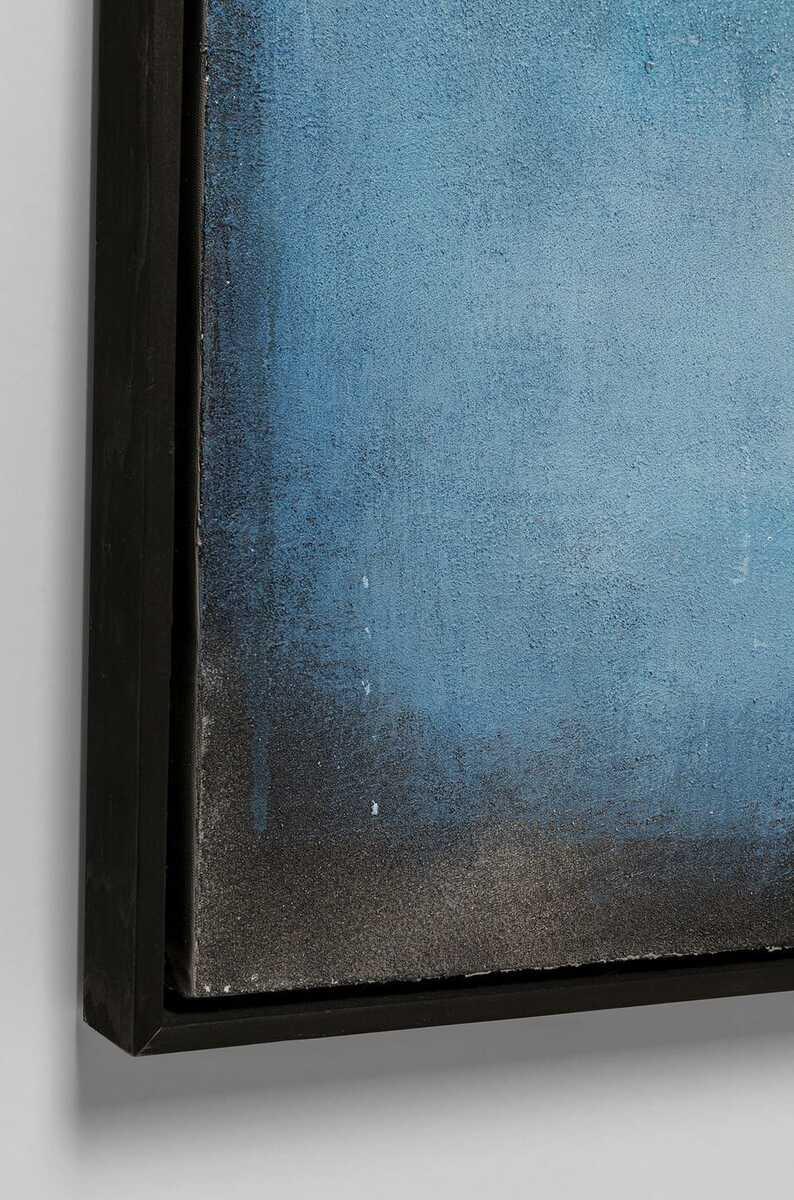 KARE Design Tableau sur toile Vista bleu 90x120  