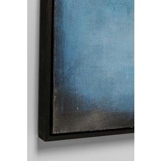 KARE Design Tableau sur toile Vista bleu 90x120  