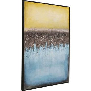 KARE Design Tableau sur toile Vista bleu 90x120  