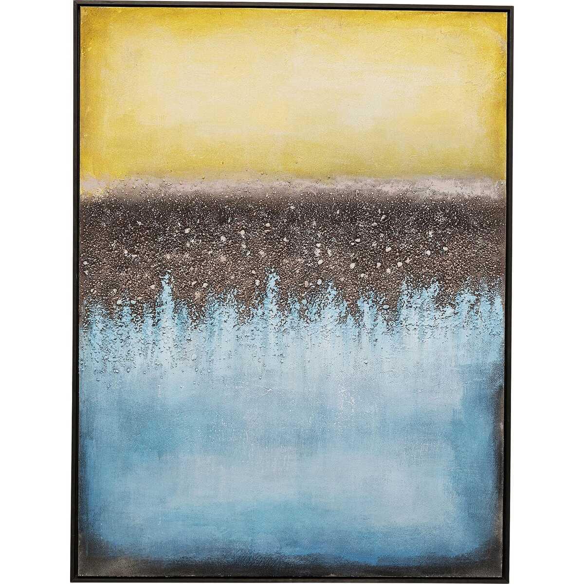 KARE Design Quadro su tela Vista blu 90x120  