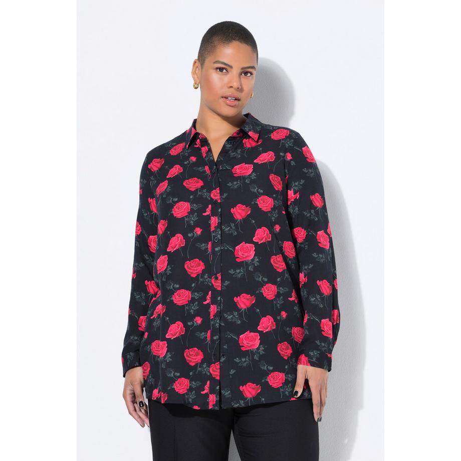 Studio Untold Chemisier Boxy Shape Imprimé Roses XL  