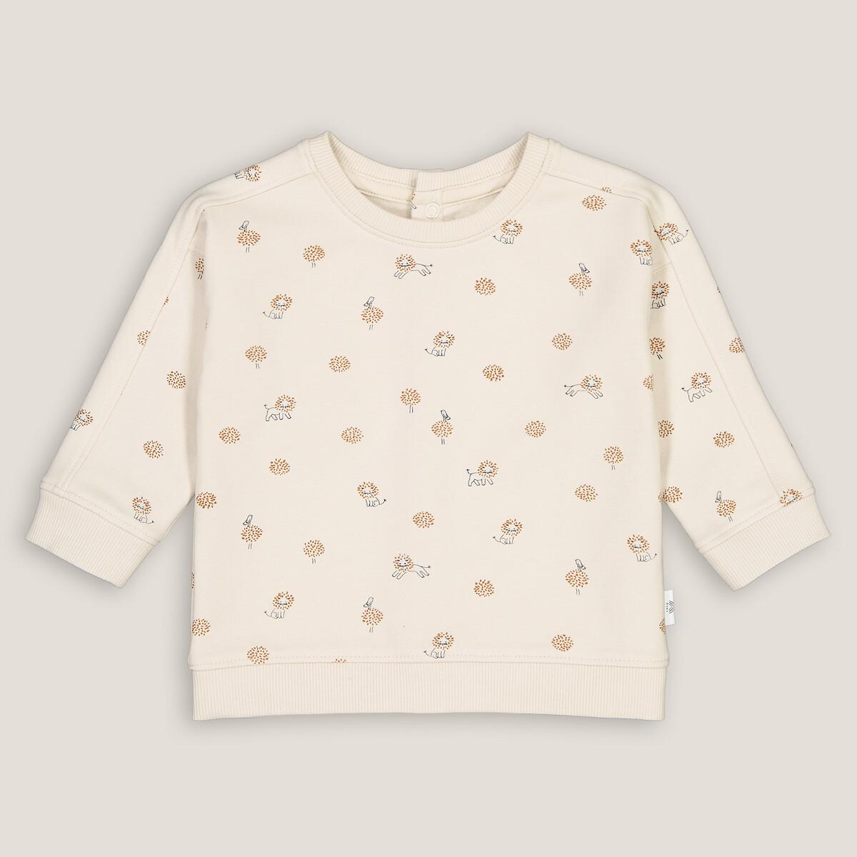 Image of Sweatshirt Mit Löwenmuster Unisex Beige 6 mesi