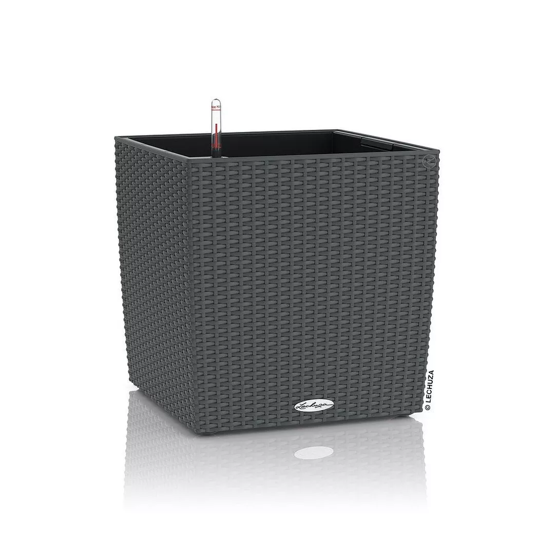 Blumentopf "Lechuza Cube Cottage 40 Anthrazit"