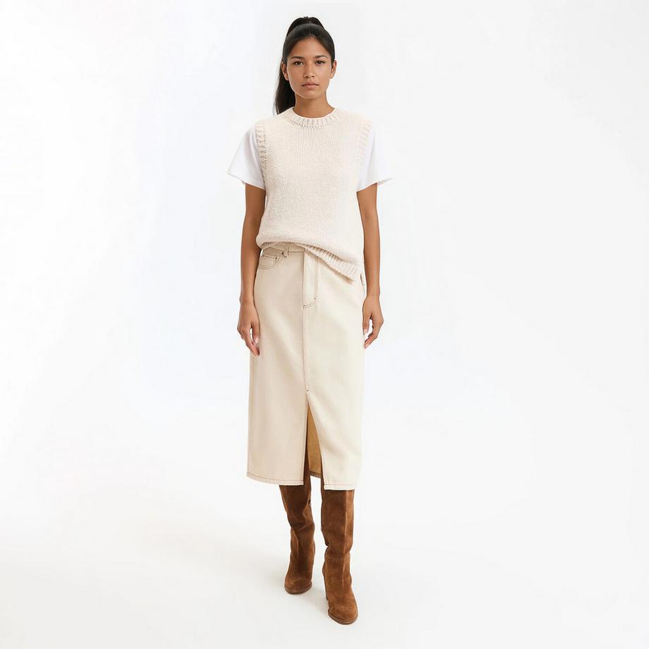 La Redoute Collections Pullunder con rotondo scollo  