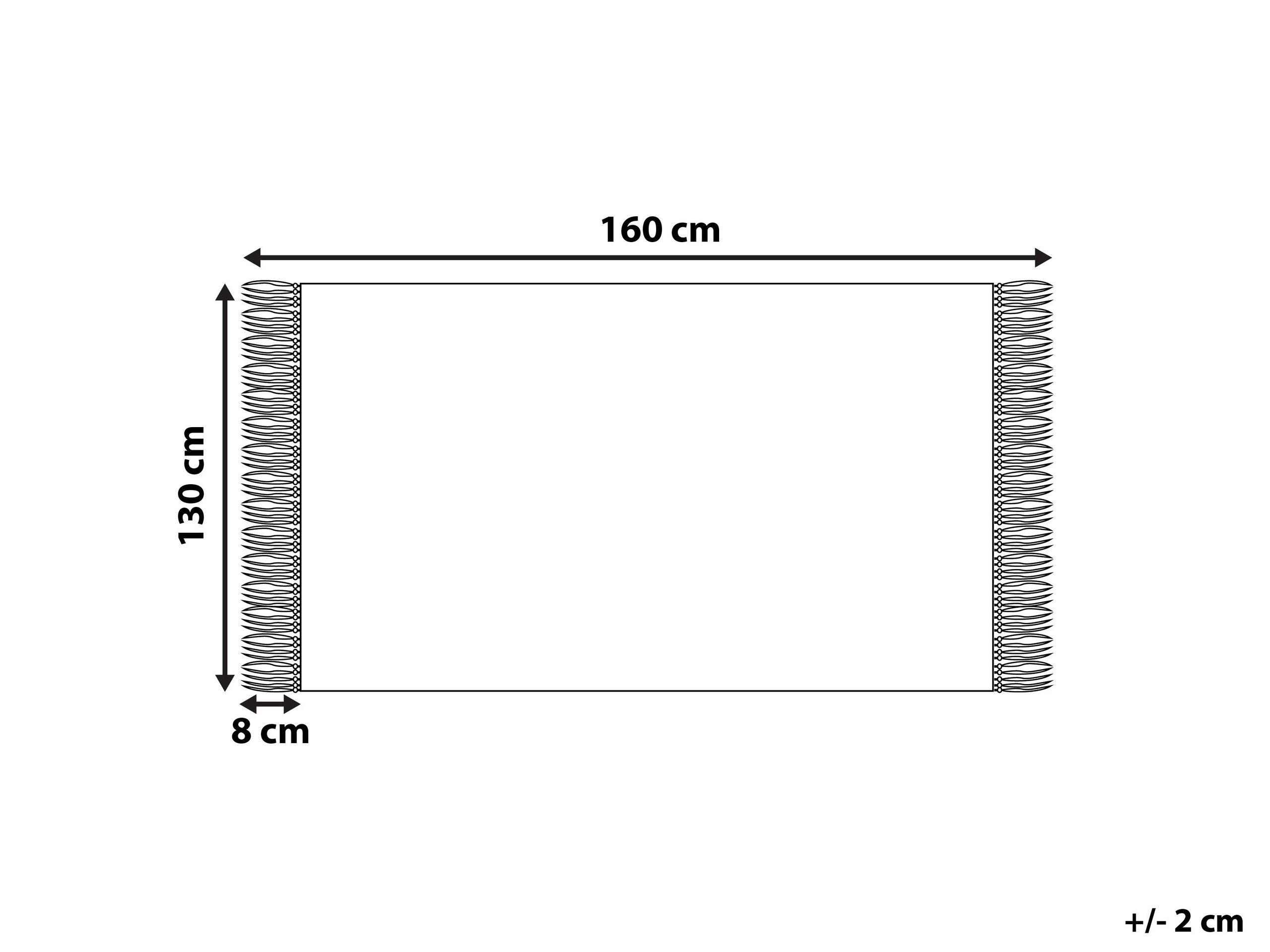 Beliani Couverture en Coton Scandinave Tangier  