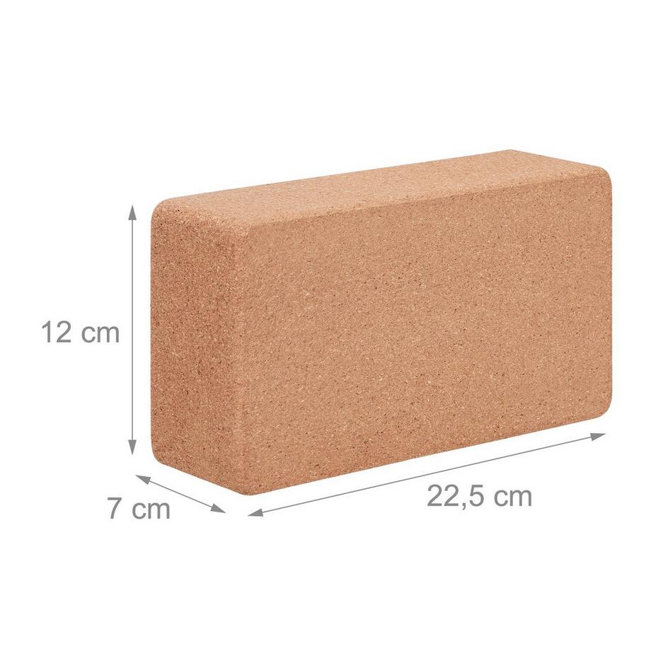 B2X  Yogablock aus Kork, 2er-Set 