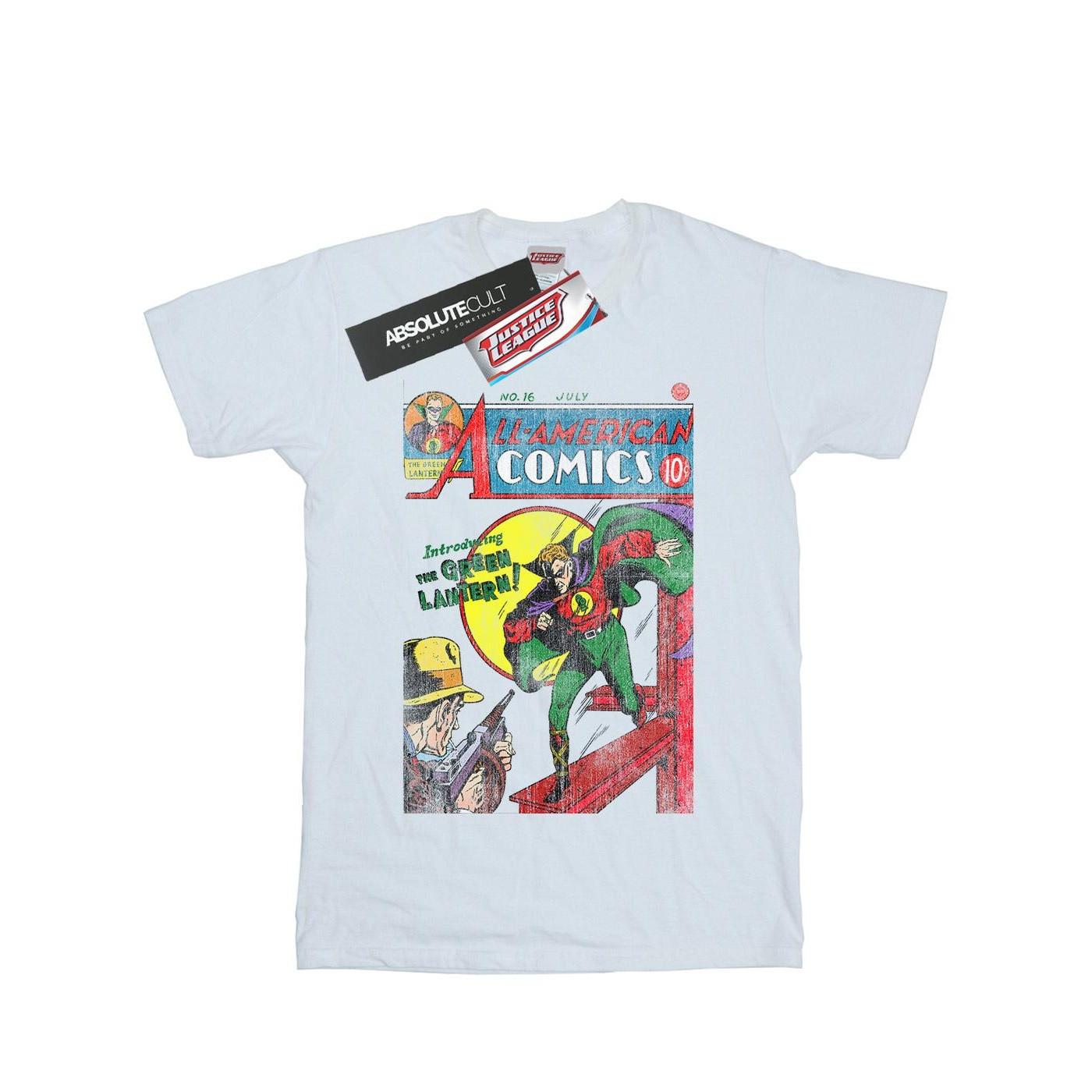 Image of Justice League All American Comics Issue 16 Cover Tshirt Herren Weiss S
