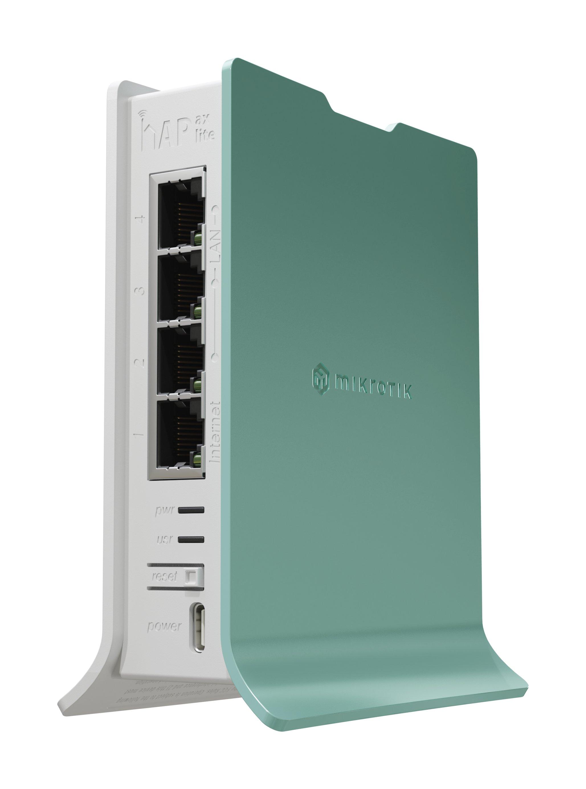 MikroTik  HAP WLAN-Router Gigabit Ethernet Einzelband (2,4GHz) Grün, Weiß 