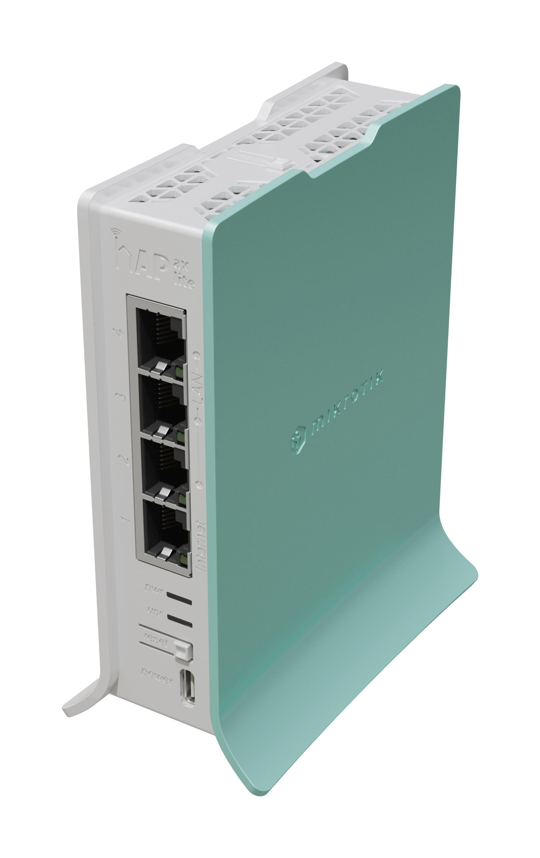 MikroTik  HAP WLAN-Router Gigabit Ethernet Einzelband (2,4GHz) Grün, Weiß 