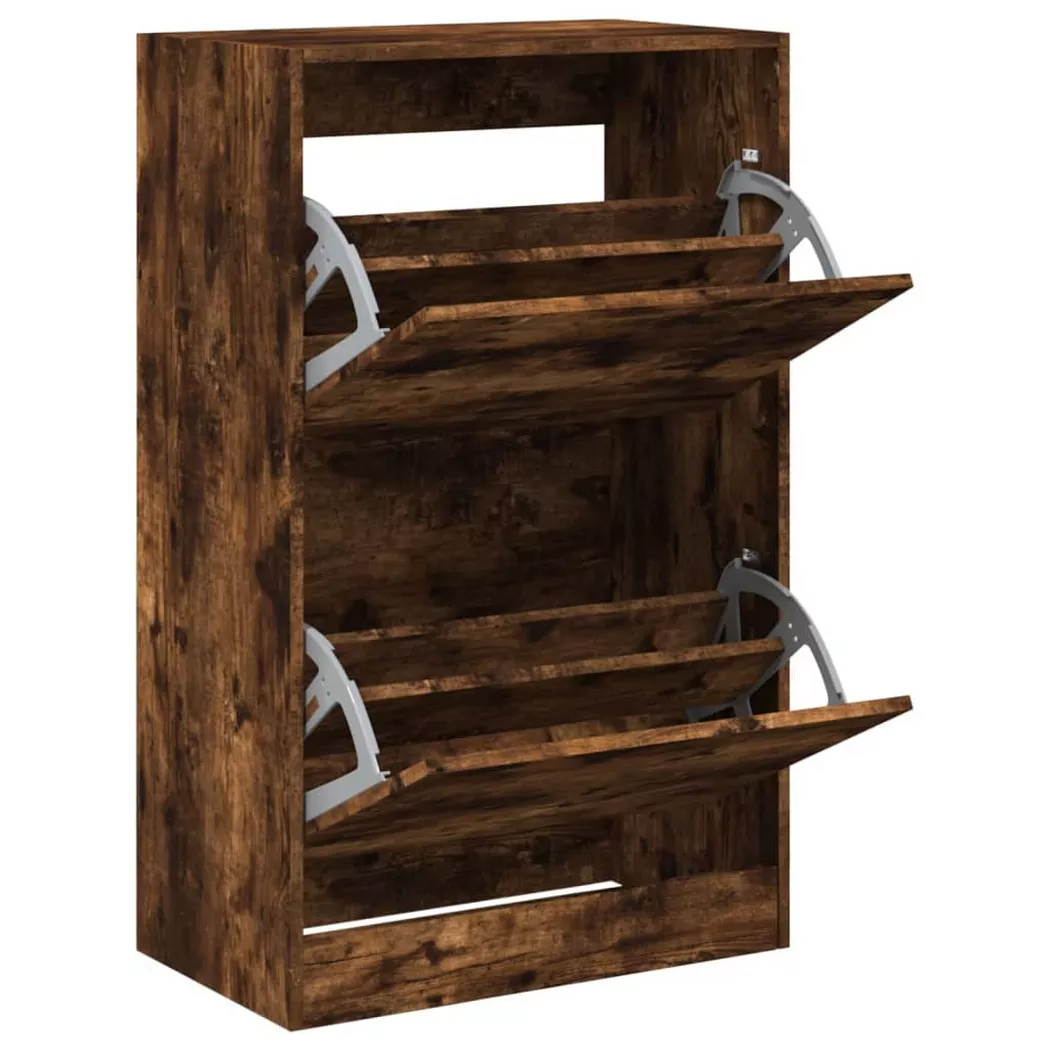VidaXL - Armoire à chaussures bois d'ingénierie, One Size, Marron