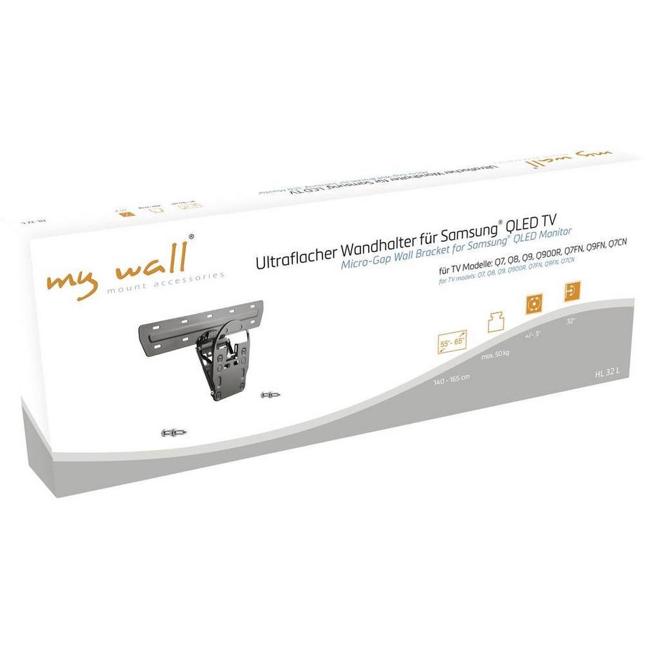 My Wall  HL 32 L ultraflache Wandhalterung für die Samsung Q-Serie 55-65 (81 - 165cm) 
