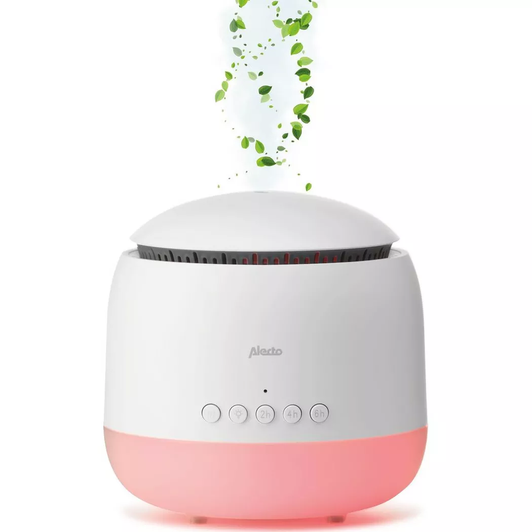 Alecto Baby Ultrasonic Aroma Diffuser, Scented Vaporizer Humidifier, Ｑuiet Diffuser With Timer Settings, Waterless Auto-Off & Night Light Projector