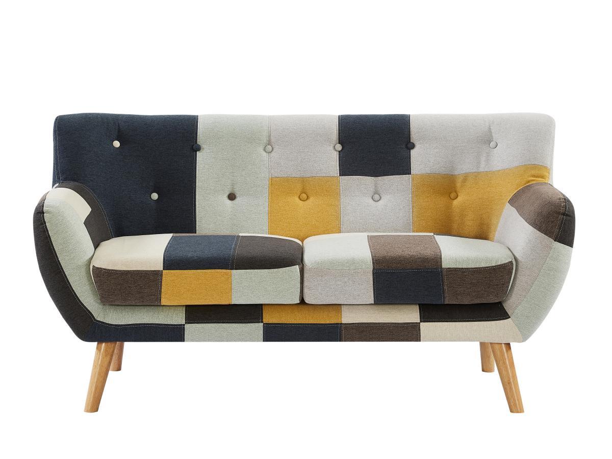 Vente-unique Sofa 2-Sitzer - Patchwork - Mehrfarbig - SERTI II  