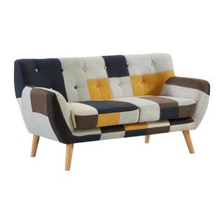 Vente-unique Sofa 2-Sitzer - Patchwork - Mehrfarbig - SERTI II  