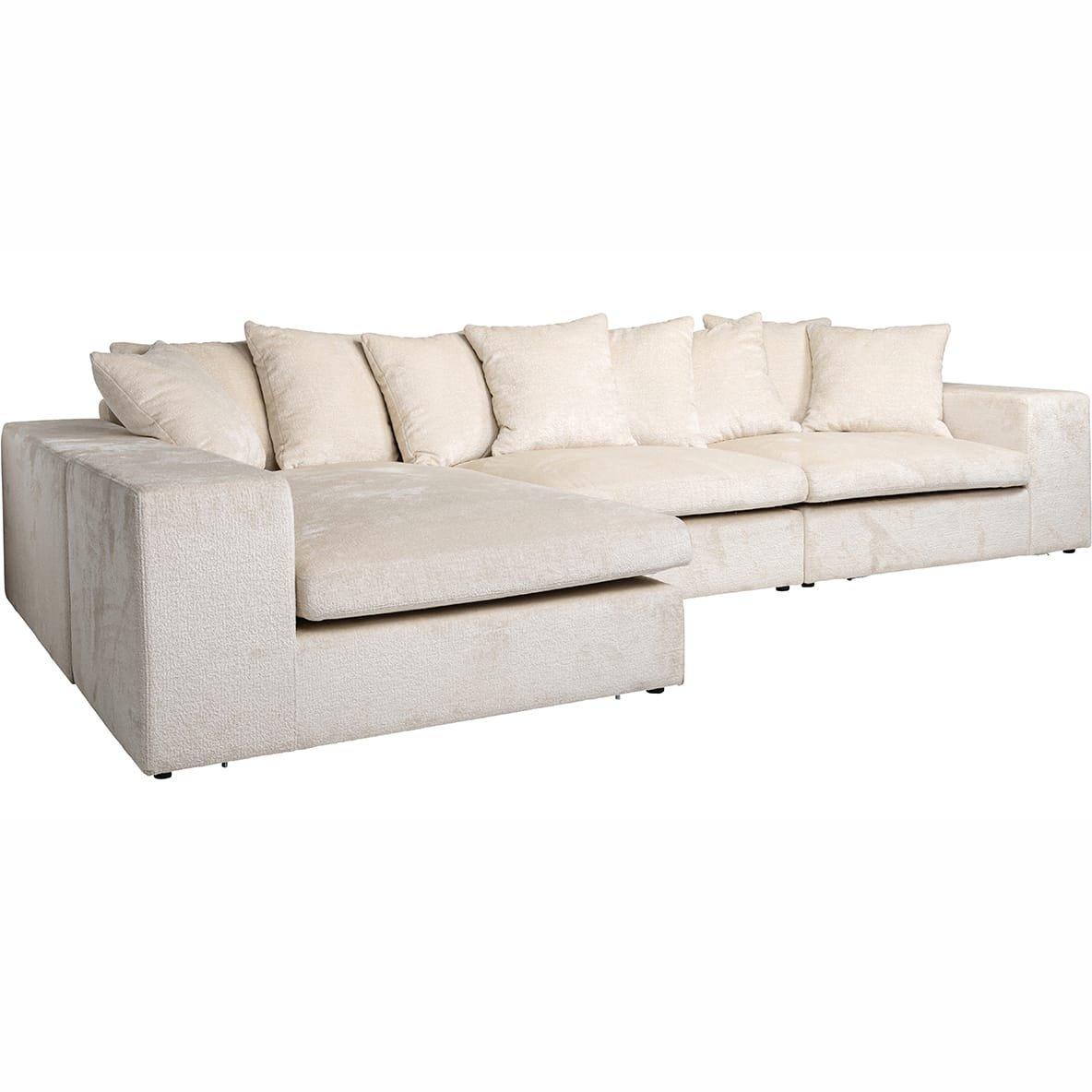 Image of Ecksofa Alcazar Ottomane links oder rechts weiss 360 Ecksofa Alcazar Ottomane links oder rechts weiss 360