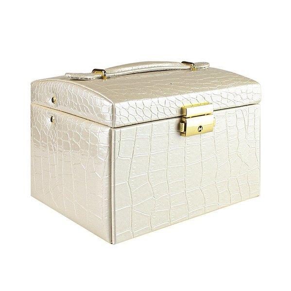 eStore  Portagioie, Motivo Coccodrillo - Beige 