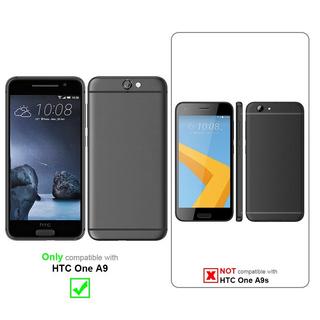 Cadorabo  Housse compatible avec HTC ONE A9 - Coque de protection avec fermeture magnétique, fonction de support et compartiment pour carte 