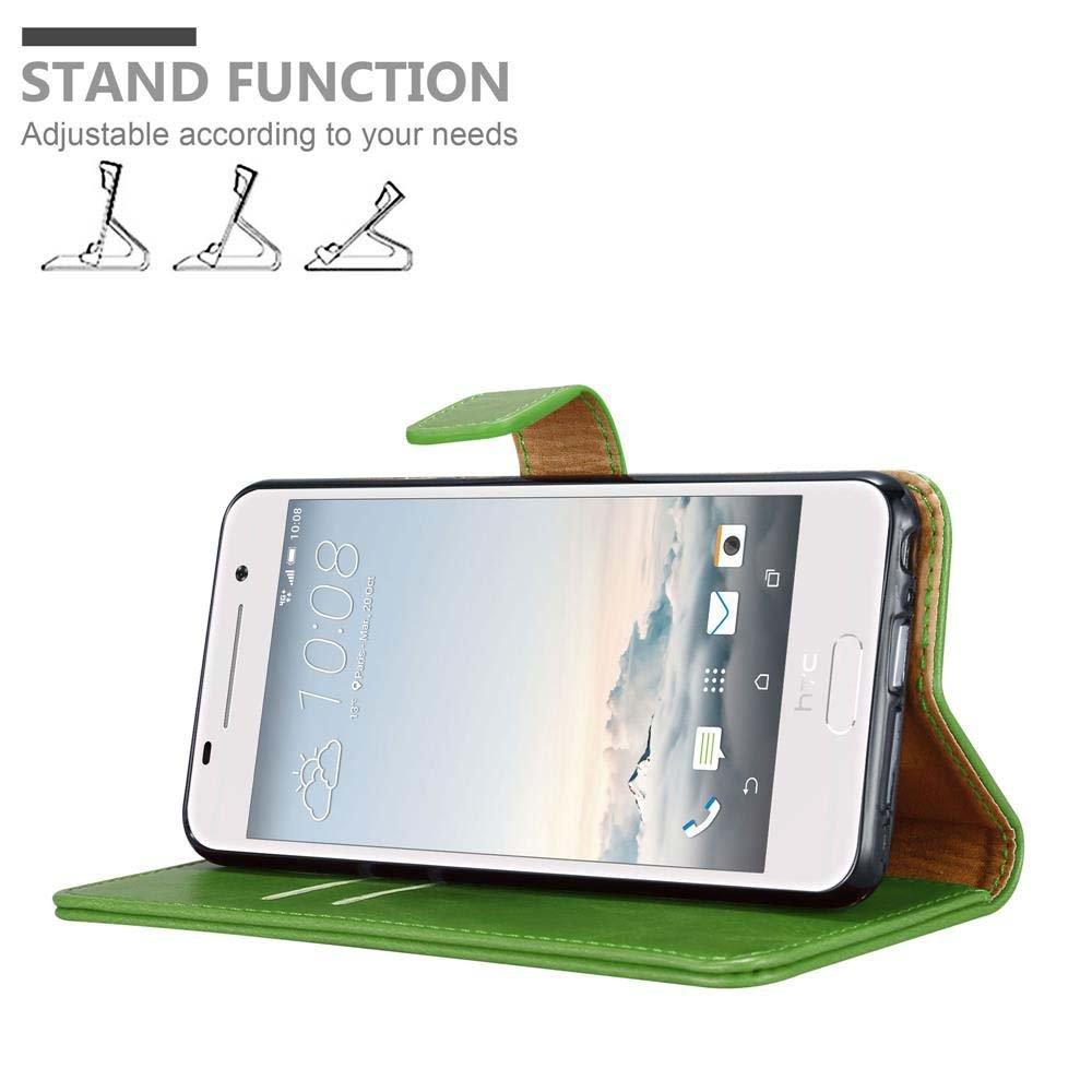 Cadorabo  Housse compatible avec HTC ONE A9 - Coque de protection avec fermeture magnétique, fonction de support et compartiment pour carte 