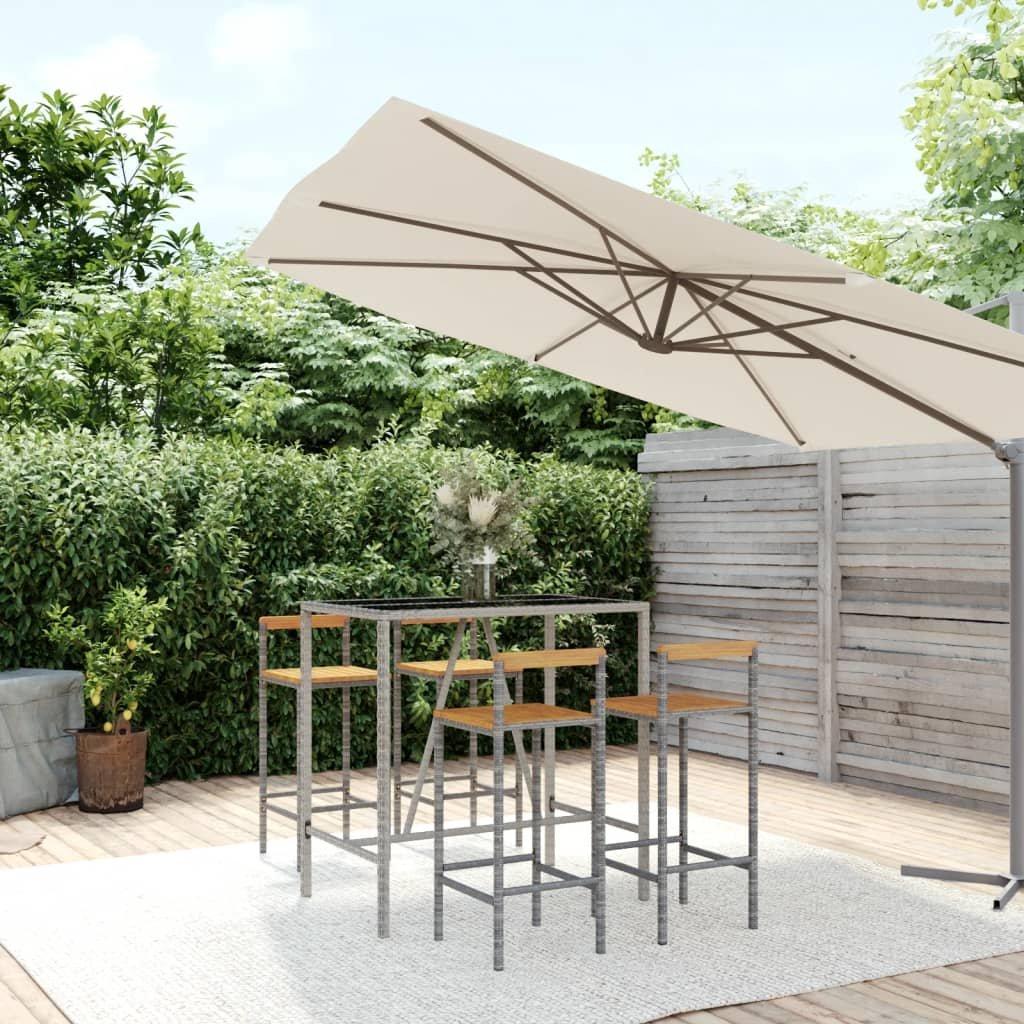 VidaXL Gartenbar set poly-rattan  