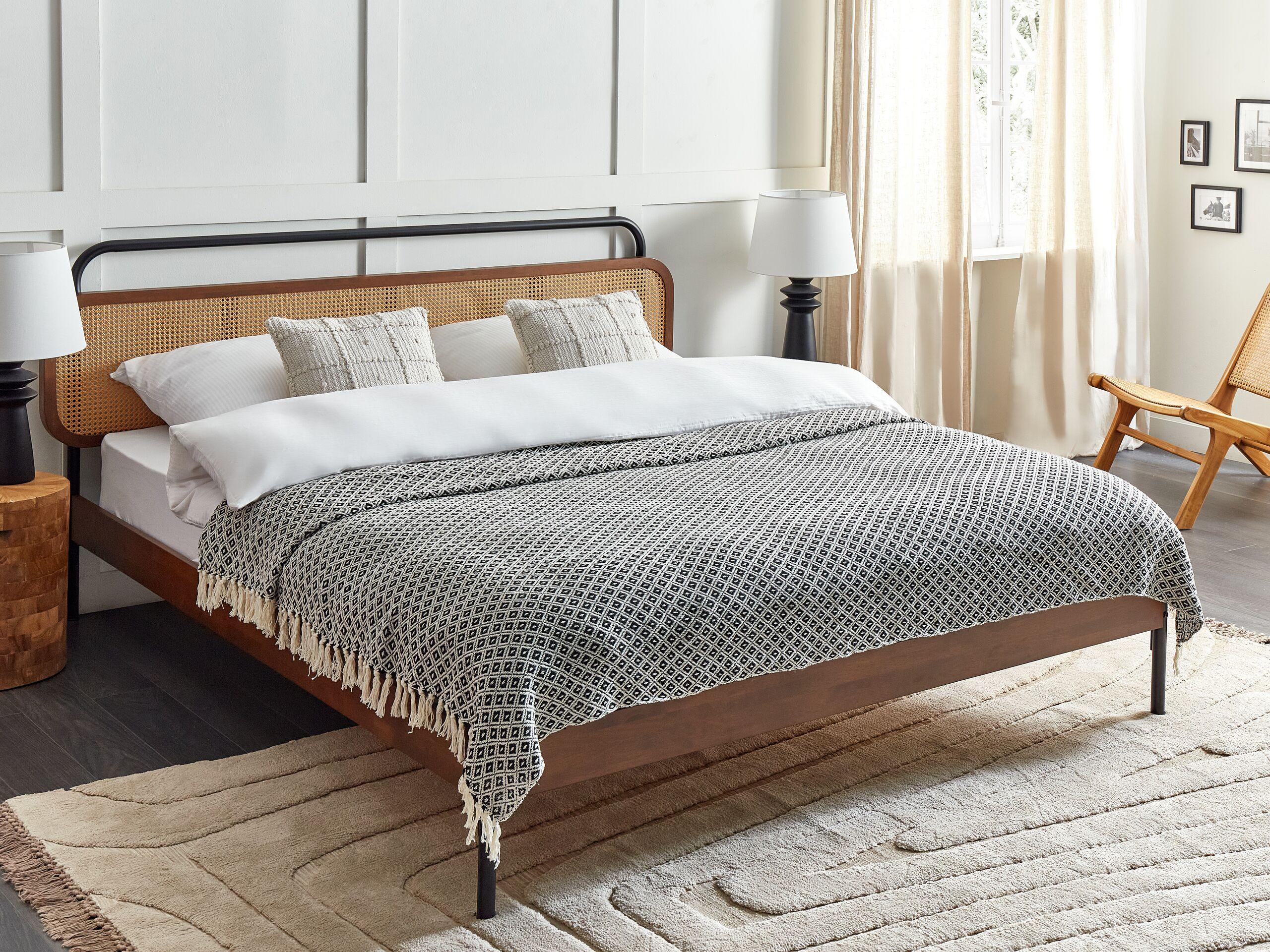 Beliani CHYAMA Couverture en Coton Classique  