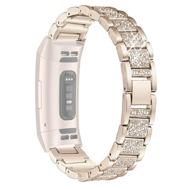 Cover-Discount  Fitbit Charge 5 - Acier Inoxydable Avec Bracelet En Strass 