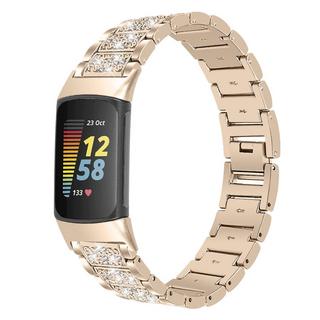 Cover-Discount  Fitbit Charge 5 - Bracciale In Acciaio Inossidabile Con Strass 