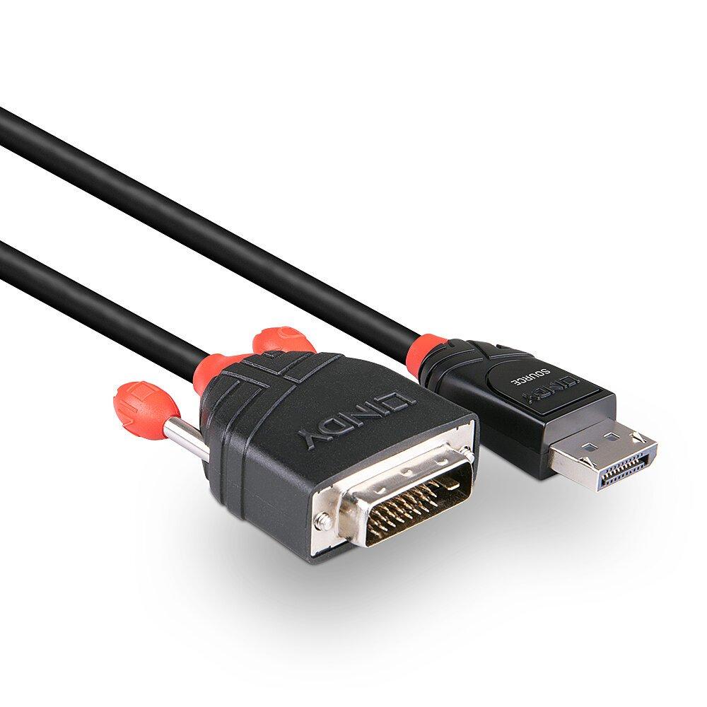 LINDY  Lindy 41491 Videokabel-Adapter 2 m DisplayPort HDMI Schwarz 