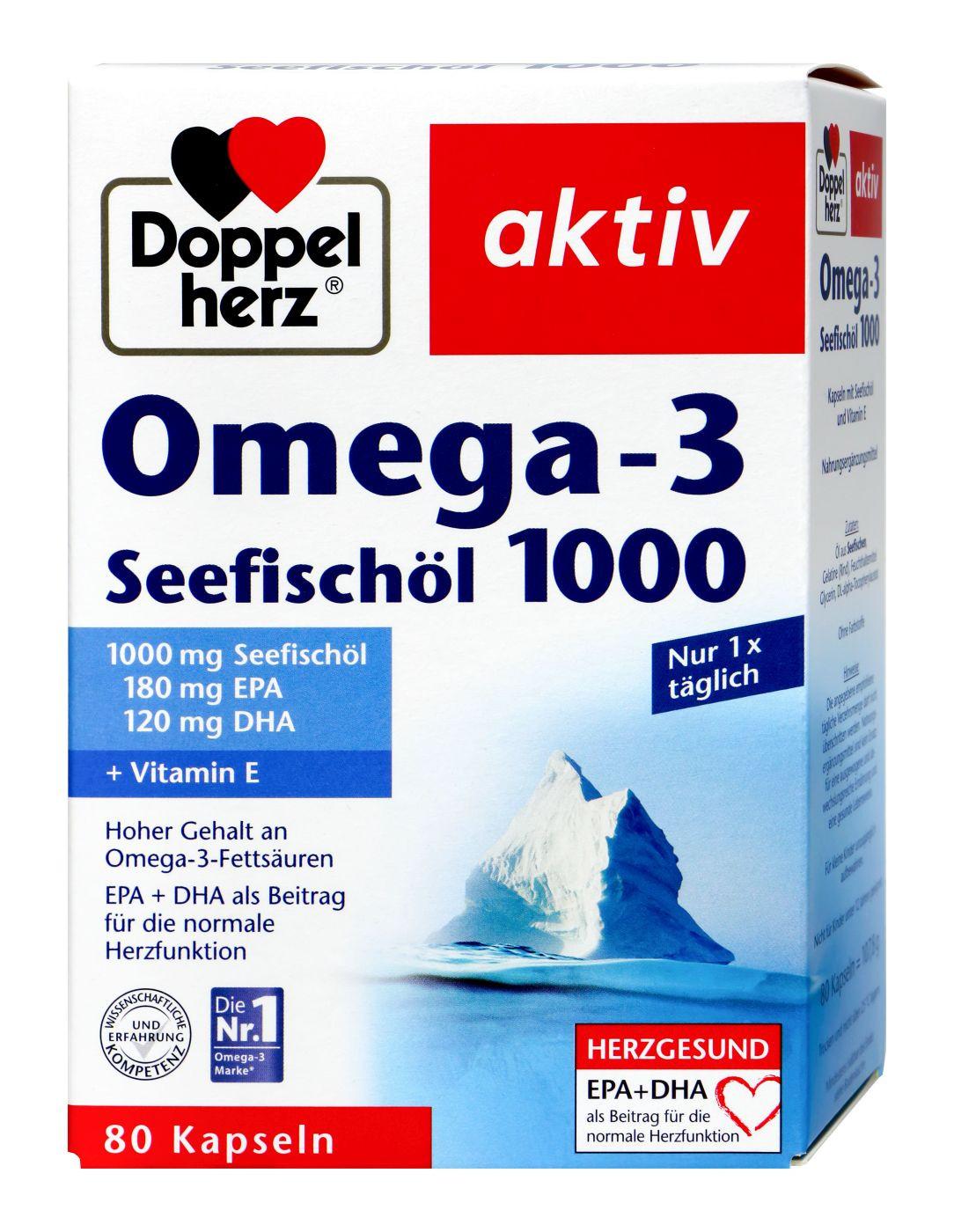 Doppelherz  Doppelherz Omega-3 Seefischöl  1000 mg 