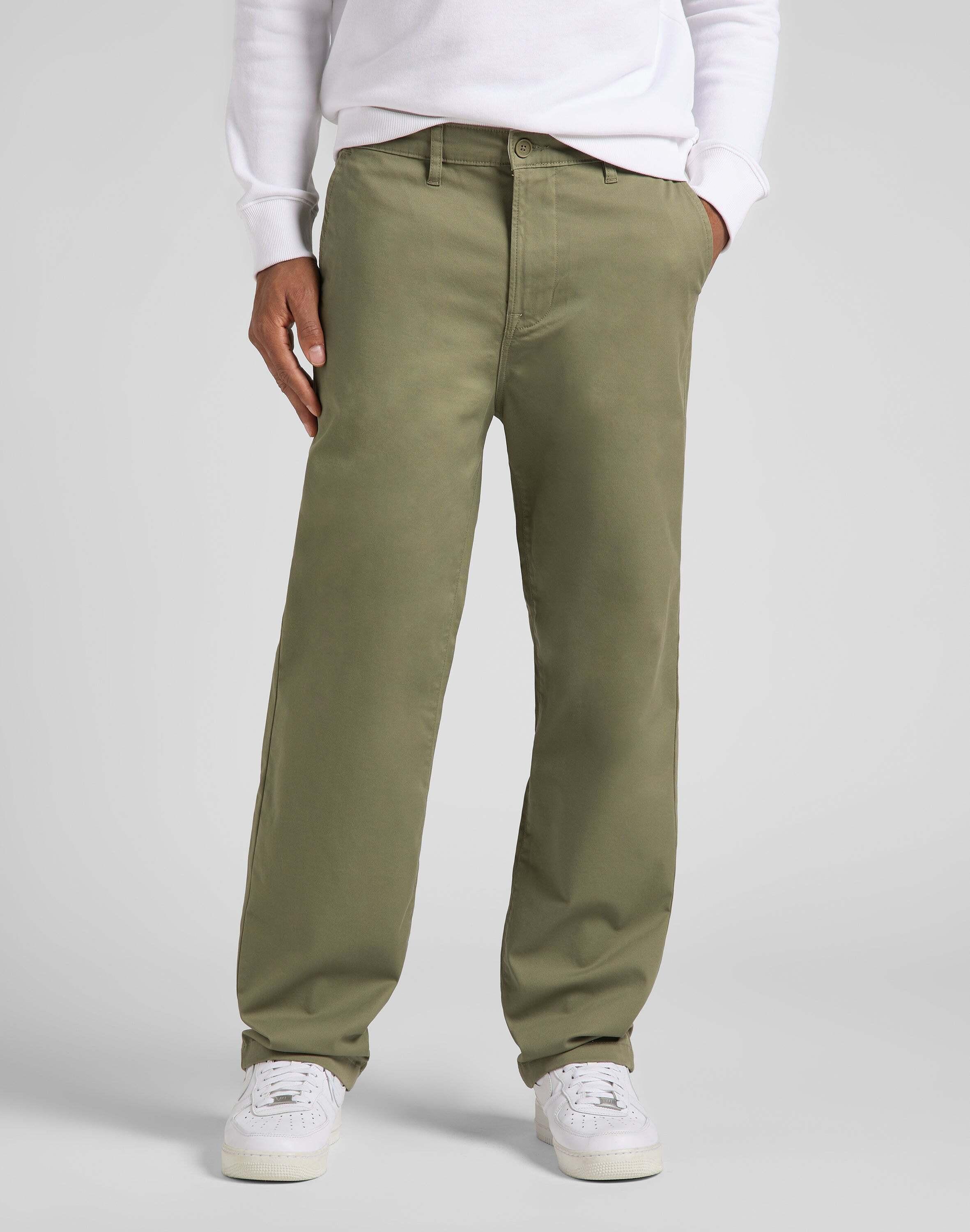 Image of Chino Relaxed Herren Olivegrün L32/W28