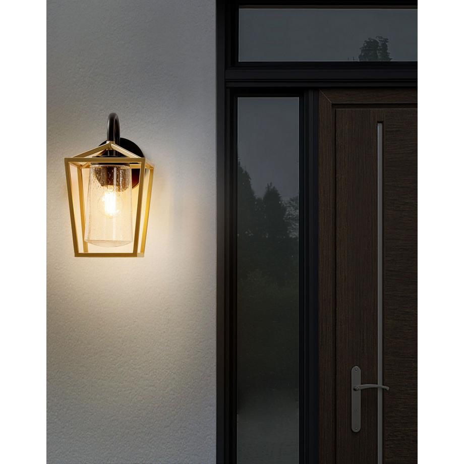 Beliani Lampe murale pour l'extérieur en Verre Moderne ORDIE  