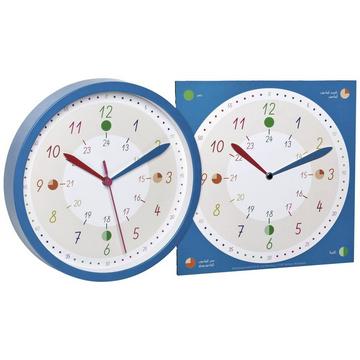 Horloge murale pour enfants avec horloge d'apprentissage TICK & TACK