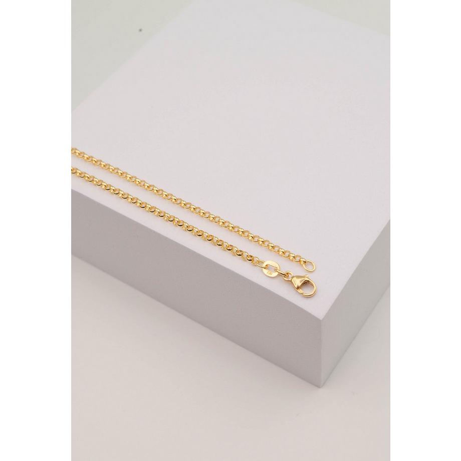 MUAU Schmuck  Collier Erbs Gelbgold 750, 2.5mm, 42cm 