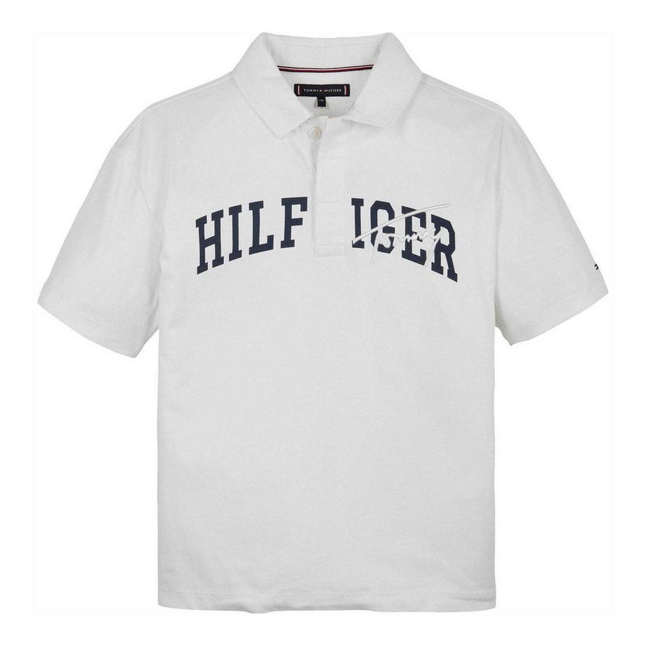 Maglietta Polo Scritta Logo