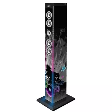 Bigben Interactive TW9DJLIGHT3 Home-Stereoanlage Home-Audio-Towersystem 60 W Schwarz
