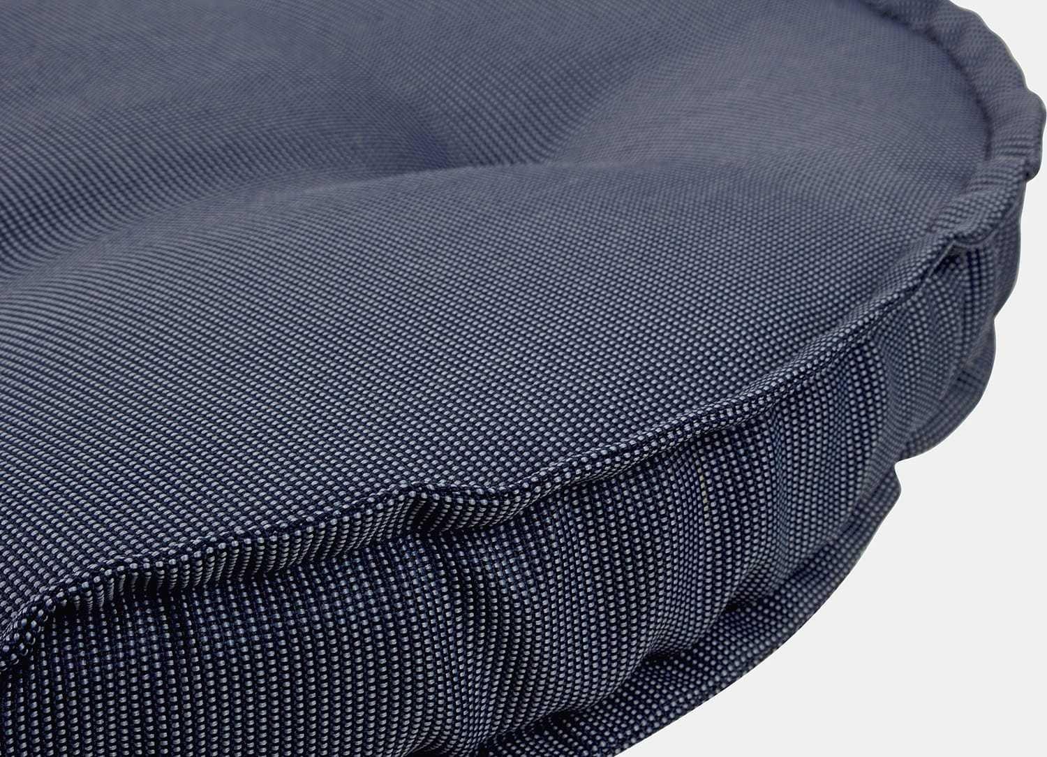 mutoni Coussin de jardin rond 40x40 bleu denim  