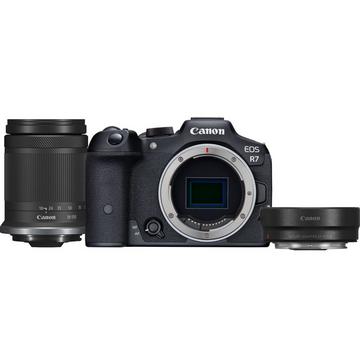 EOS R7 + RF-S 18-150mm F3.5-6.3 IS STM + EF-EOS R